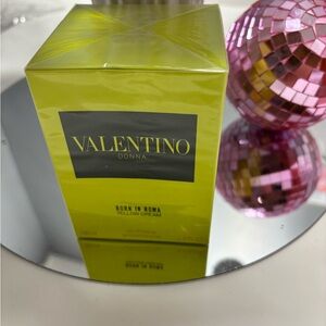 Valentino Yellow Box with Black Logo
